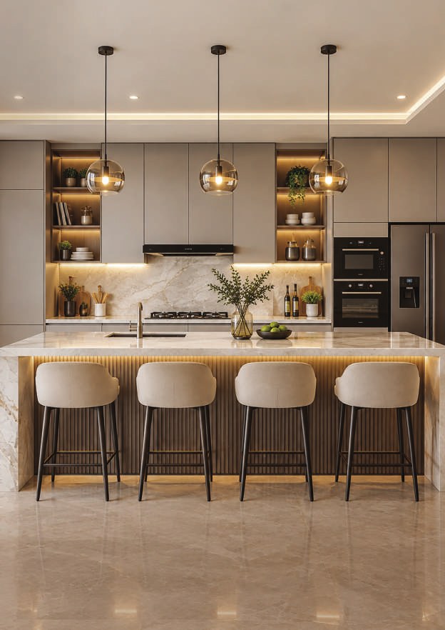 Smartly planned kitchens