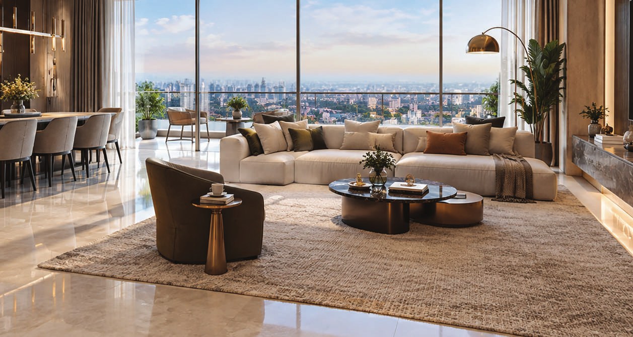Expansive living room